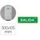 PICTOGRAMA ARCHIVO 2000 SALIDA PVC COLOR VERDE LUMINISCENTE 300X105 MM PACK DE 2 UNIDADES