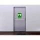 PICTOGRAMA ARCHIVO 2000 EMPUJAR BARRA PARA ABRIR PUERTA PVC COLOR VERDE LUMINISCENTE 224X300 MM