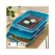 BANDEJA SOBREMESA LEITZ PLASTICO SET DE 3 UNIDADES COLOR AZUL