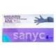 GUANTE DE NITRILO DESECHABLE SENSITIVE SIN POLVO TALLA L GRANDE COLOR AZUL CAJA DE 100 UNIDADES