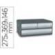 FICHERO CAJONES DE SOBREMESA CEP MOOV UP RECICLADO 80% 3 CAJONES COLOR GRIS 275X369X146 MM