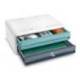 FICHERO CAJONES DE SOBREMESA CEP MOOV UP RECICLADO 80% CON CERRADURA 2 CAJONES COLOR AZUL/GRIS 275X369X146 MM
