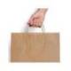 BOLSA KRAFT BASIKA NATURAL RECICLADO 90 GR ASA RETORCIDA TAMAÑO "L" 320X140X400 MM