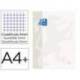 Recambio Oxford DIN A4 + 4 taladros 90 gr cuadrícula 5mm blanco