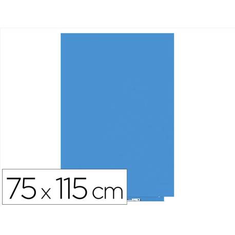 PIZARRA BLANCA ROCADA LACADA MAGNETICA MODULAR SIN MARCO COLOR AZUL 75X115 CM