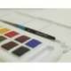 Acuarela Daler Rowney Aquafine Travel Set con pincel Caja de 12 colores