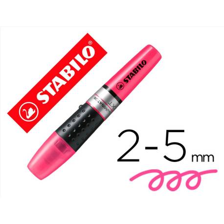 Rotulador Stabilo Boss Luminator rosa fluorescente 2/5 mm