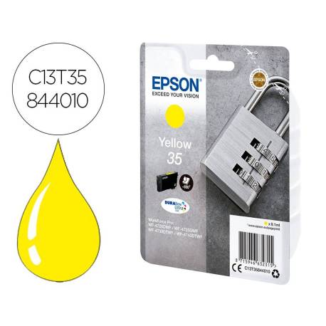 CARTUCHO EPSON SINGLEPACK 35 AMARILLO C13T35844010