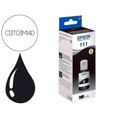 Tinta Ink-jet epson ecotank 111 color negro C13T03M140