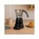 CAFETERA JOCCA ITALIANA ELECTRICA CAPACIDAD 6 TAZAS JARRA TRANSPARENTE SIN CABLES 220-240V COLOR NEGRO