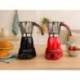 CAFETERA JOCCA ITALIANA ELECTRICA CAPACIDAD 6 TAZAS JARRA TRANSPARENTE SIN CABLES 220-240V COLOR NEGRO