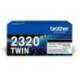 TONER BROTHER TN-2320 DCPL2520DW /2540D/ MFCL2700DW / 2720DW / 2740DW NEGRO 2600 PAGINAS PACK 2 UNIDADES