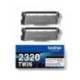 TONER BROTHER TN-2320 DCPL2520DW /2540D/ MFCL2700DW / 2720DW / 2740DW NEGRO 2600 PAGINAS PACK 2 UNIDADES