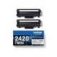 TONER BROTHER TN2420TWIN PARA DCP-L2510/ 2530 / 2550 / HL-L2375 NEGRO 3000 PAGINAS PACK 2 UNIDADES