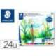 LAPICES DE COLORES STAEDTLER ACUARELABLES CAJA METAL DE 24 COLORES SURTIDOS