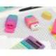 SACAPUNTAS MILAN COMPACT SUNSET PLASTICO 2 USOS CON GOMA DE BORRAR COLORES SURTIDOS " NO SE PEUDEN ELEGIR"