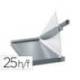 GUILLOTINA DE PALANCA LEITZ DIN A3 BASE CRISTAL LONGITUD CORTE 457 MM CAPACIDAD DE CORTE 25H