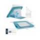 SOPORTE PARA PORTATIL LEITZ ERGO COSY AJUSTABLE 4 ALTURAS COLOR AZUL 310X50X247 MM