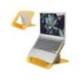 SOPORTE PARA PORTATIL LEITZ ERGO COSY AJUSTABLE 4 ALTURAS COLOR AMARILLO 310X50X247 MM