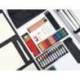 SET DE PINTURAS DALER ROWNEY 115 PIEZAS CON CABALLETE DE ALUMINIO PLEGABLE 457X73X584 MM