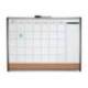 PLANIFICADOR MENSUAL NOBO MAGNETICO + TABLERO CORCHO HORIZONTAL CON MARCO ARQUEADO PLATA Y NEGRO 585X430 MM