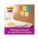 BLOC DE NOTAS ADHESIVAS QUITA Y PON POST-IT SUPER STICKY PLAYFUL 76X76 MM 90H PACK DE 6 UNIDADES