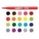 ROTULADOR CARIOCA PUNTA DE PINCEL LAVABLE CAJA DE 20 UNIDADES COLORES SURTIDOS