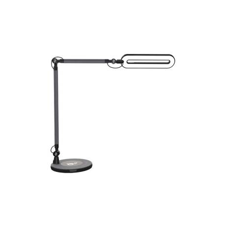 LAMPARA DE ESCRITORIO MAUL LED 3 NIVELES INTENSIDAD LUZ CABEZAL Y BRAZO INCLINABLE CON CARGA INDUCTIVA QI COLOR