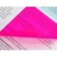 BLOC DE NOTAS ADHESIVAS QUITA Y PON MILAN 76X76 MM REMOVIBLE PLASTICO TRANSLUCIDO ROSA FLUOR 50