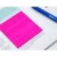 BLOC DE NOTAS ADHESIVAS QUITA Y PON MILAN 76X76 MM REMOVIBLE PLASTICO TRANSLUCIDO ROSA FLUOR 50