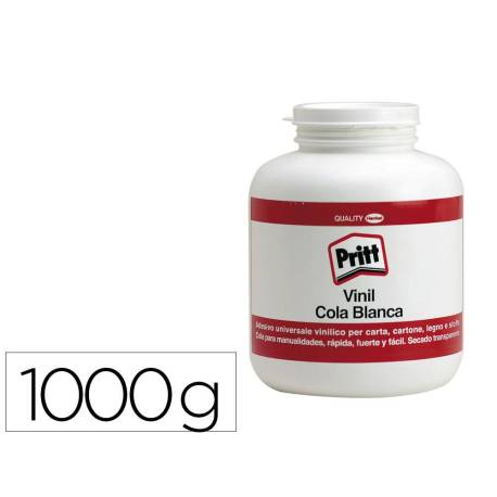 PEGAMENTO PRITT COLA VINILICA BLANCA BOTE DE 1000 GR