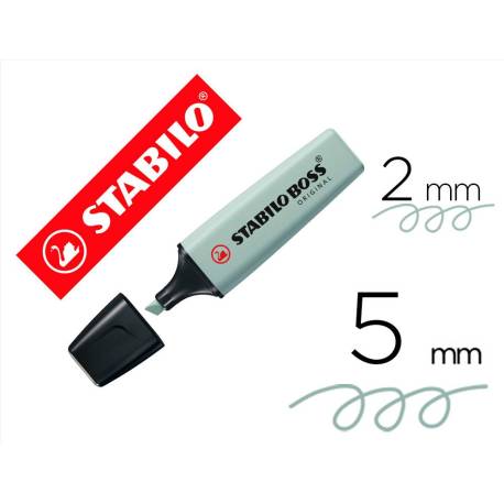 ROTULADOR STABILO BOSS PASTEL FLUORESCENTE 70 NATURE COLORS VERDE TIERRA