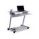 MESA ORDENADOR ROCADA RD-9100 SISTEMA BLOQUEO CON RUEDAS ESTRUCTURA METALICA CON BANDEJA TECLADO EXTRAIBLE