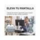 SOPORTE FELLOWES PARA MONITOR BREYTA 3 AJUSTES DE ALTURA HASTA 30 KG 100% RECICLABLE 350X300X80/118/155 MM NEGRO