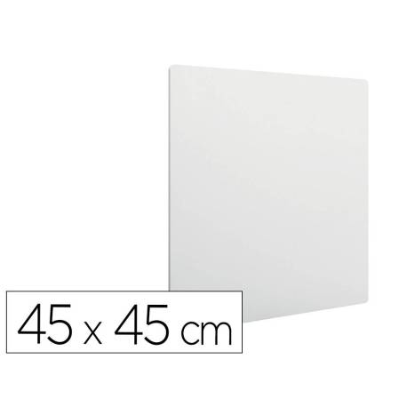 PIZARRA BLANCA NOBO MODULAR SIN MARCO ACERO MAGNETICA 450X450 MM