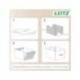 CAJA DE ALMACENAJE LEITZ CARTON MEDIANA BAJA CON ASA DE PIEL COLOR AZUL PACK DE 2 UNIDADES