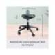 TABURETE LEITZ ERGO CON ASIENTO TRIANGULAR 5 RUEDAS GIRATORIAS REGULABLE EN ALTURA HASTA 59 CM NEGRO