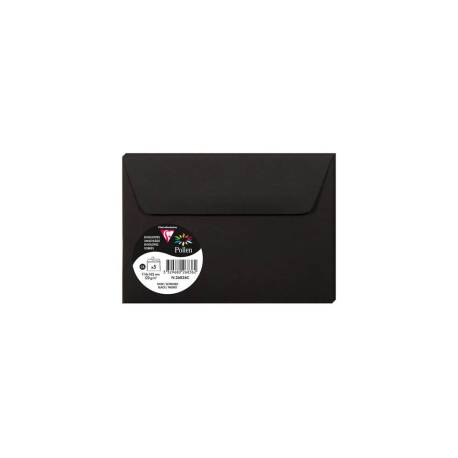 SOBRE CLAIREFONTAINE POLLEN 114X162 CM 120G NEGRO PACK DE 5 UNIDADES