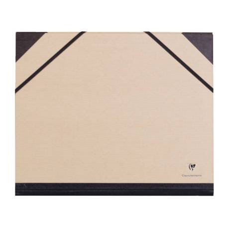 CARPETA DE DIBUJO CLAIREFONTAINE CON GOMILLAS DIN A4+ KRAFT MARRON 260X330 MM