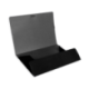 Carpetas de gomas carton forrado Paper Coat Liderpapel Folio negro