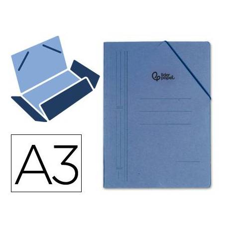 Carpetas de gomas carton Liderpapel A3