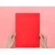 Subcarpeta de cartulina Liderpapel Tamaño folio Rojo pastel 180g/m2