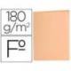 Subcarpeta de cartulina Liderpapel Tamaño folio Naranja pastel 180g/m2