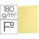 Subcarpeta de cartulina Liderpapel tamaño folio Amarillo pastel 180g/m2