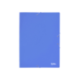 Carpetas de gomas carton simil prespan Liderpapel Folio azul