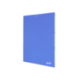 Carpetas de gomas carton simil prespan Liderpapel Folio azul
