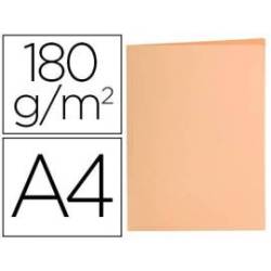 Subcarpeta de cartulina Liderpapel Din A4 Naranja pastel 180g/m2