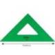 Escuadra acrilica Liderpapel 28cm color Verde