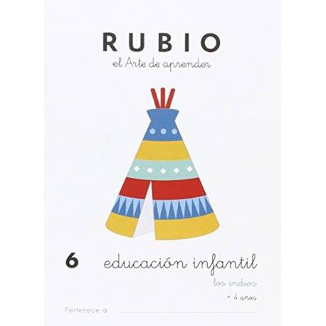 CUADERNO RUBIO EDUCACION INFANTIL 6 LOS INDIOS