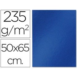 Cartulina metalizada Liderpapel color azul 235 g/m2